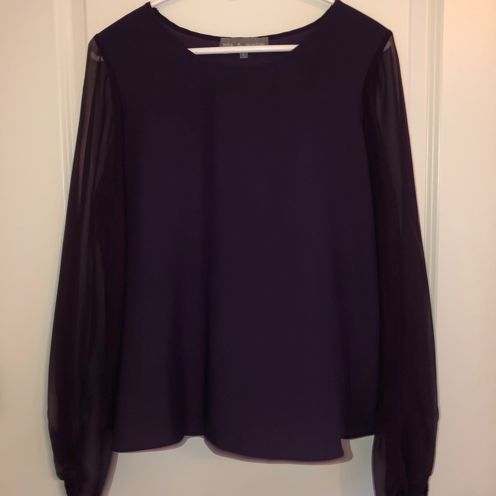 Purple Lola and Sophie blouse